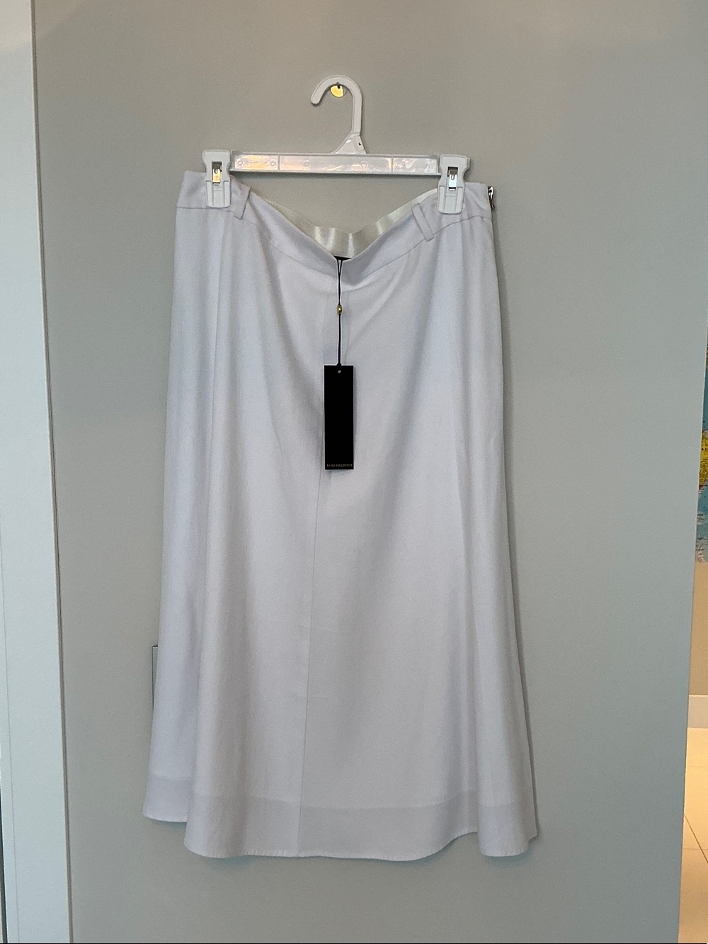 NWT Kobi Halperin white midi skirt size L